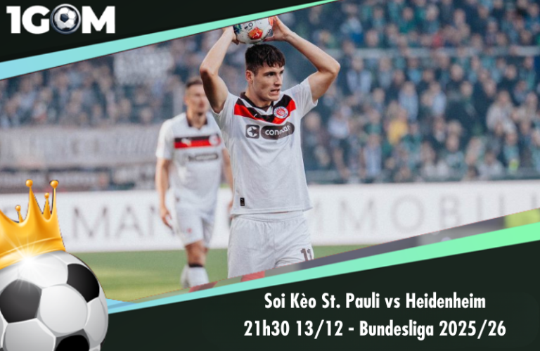 Soi Kèo St. Pauli vs Heidenheim 21h30 13/12 - Bundesliga 2025/26