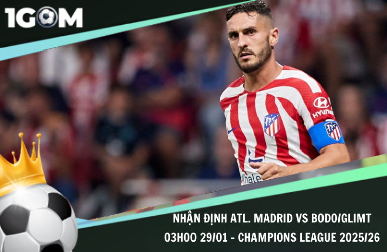 Nhận Định Atl. Madrid vs Bodo/Glimt 03h00 29/01 - Champions League 2025/26